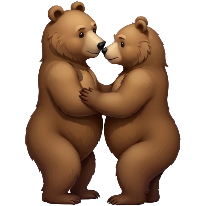 Bears mating emoji