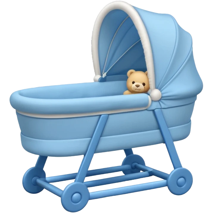 blue baby bassinet emoji