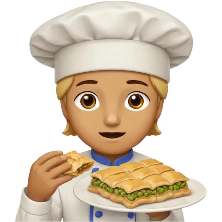 Baklava yiyen baklava kaçışı emoji