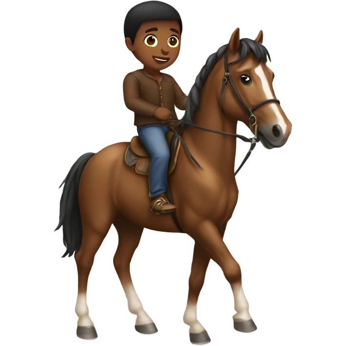 boy on a horse emoji