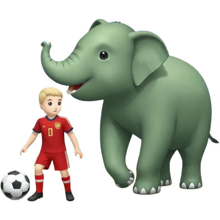 Собака с футбольным мячом emoji