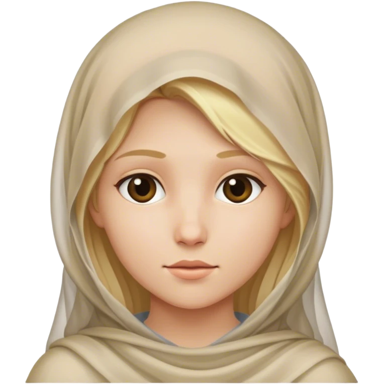 Christian veiled girl with blonde hair  emoji