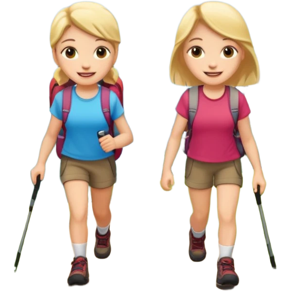 Make two girl highing  emoji
