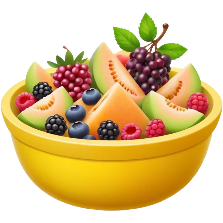 fruit salad yellow bowl emoji