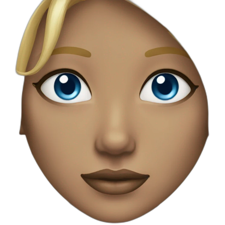 blonde and blue eyes emoji