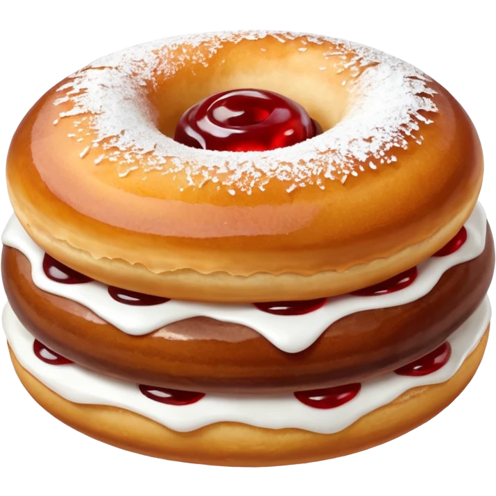 Sufganiyah Jelly doughnut emoji