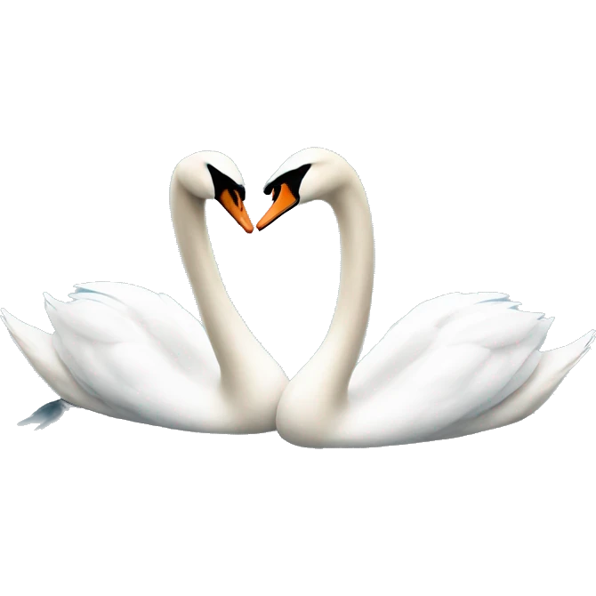 two swans emoji