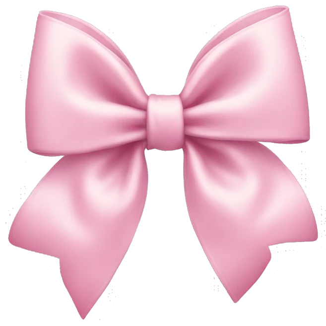 Pretty light pink bow  emoji