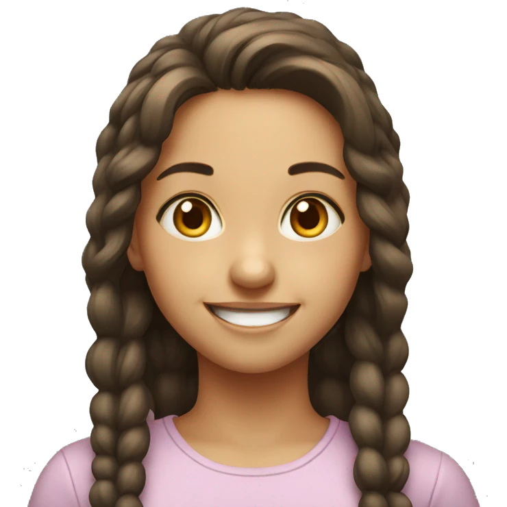 smiling girl portrait emoji