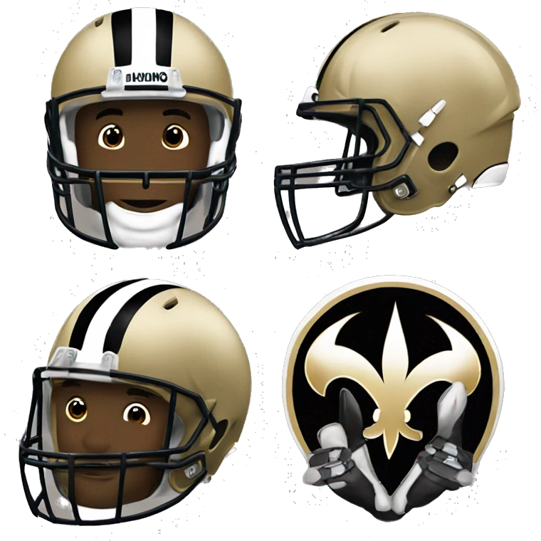 new orleans saints football team emoji