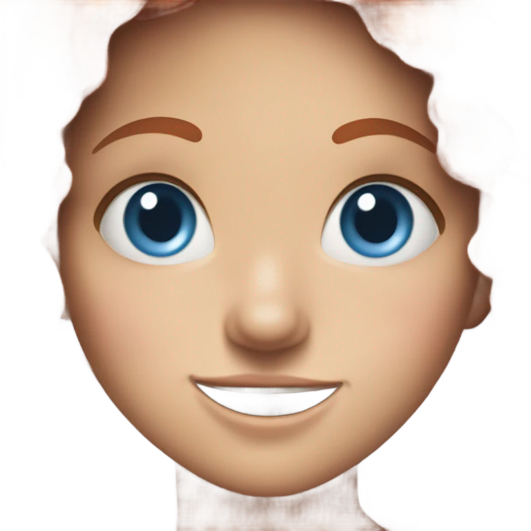 girl with red hair and freckles and blue eyes sticking out tongue  emoji