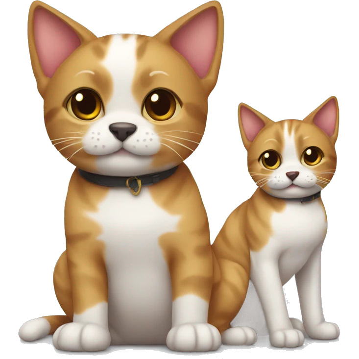 cat cat dog emoji
