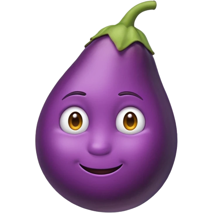 thinking emoji sucking on aubergine 🍆  emoji