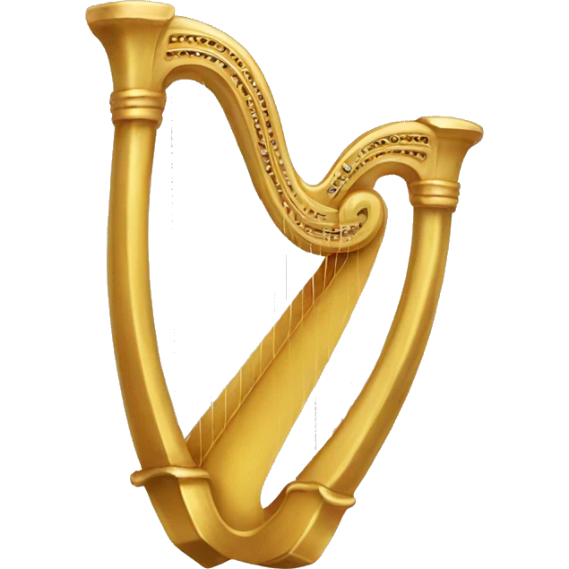 Golden harp  emoji