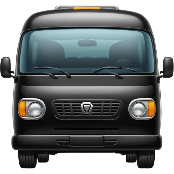 black minibus emoji