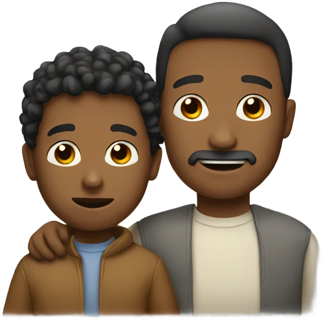 A father with his boy emoji