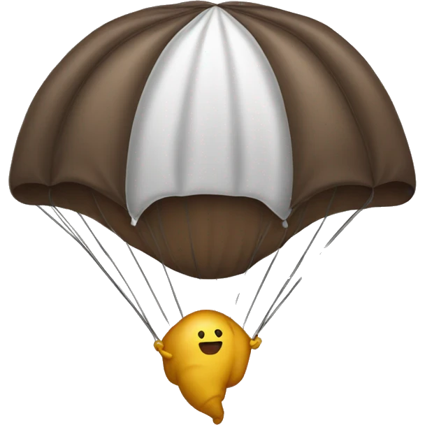 Poop with a parachute emoji