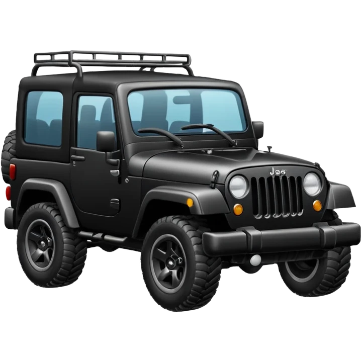 Black Jeep emoji