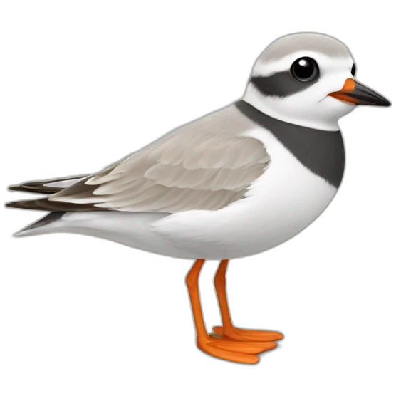 smiling piping plover emoji