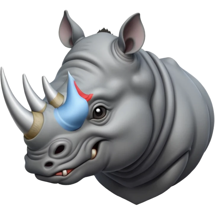 angry rhinoceros emoji