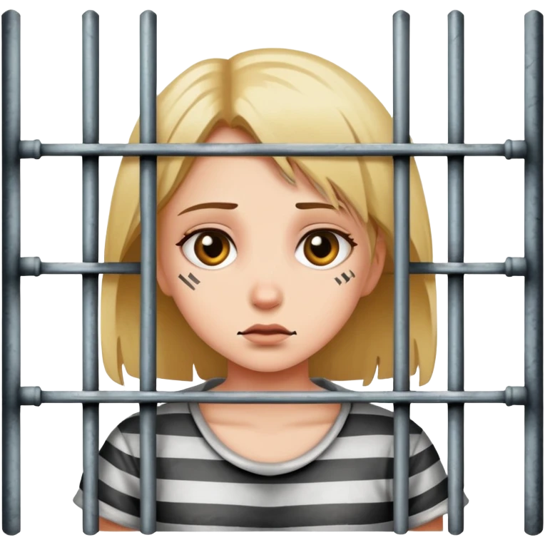 girl behind jail bars emoji