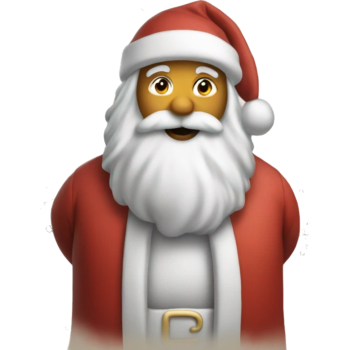Santa solves complicated math puzzles emoji