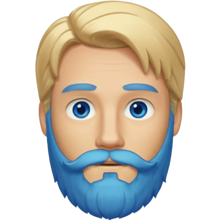 blonde long hair bearded man emoji