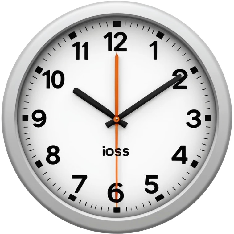 make Clock without numbers  emoji