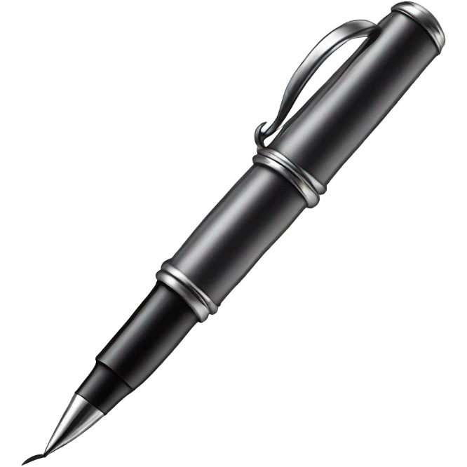 Pen writing a note emoji