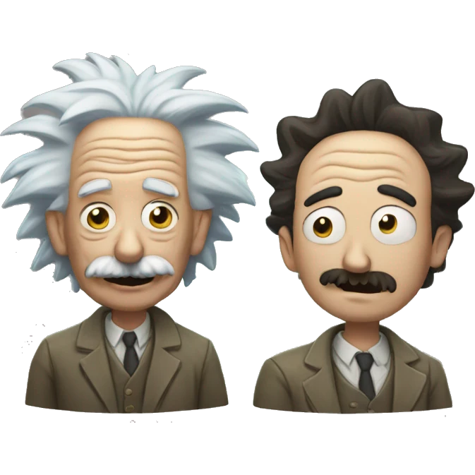 Einstein y rick de rick and morty emoji