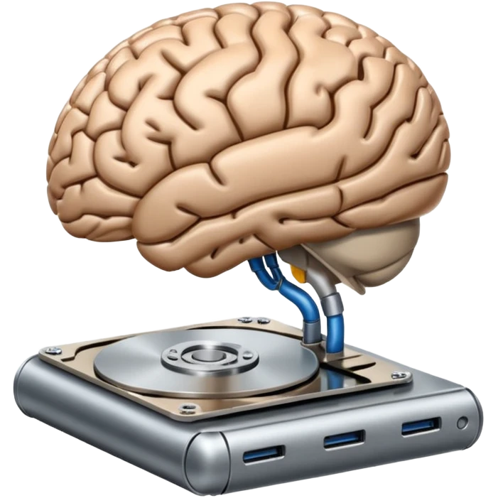 brain on an external hard drive emoji