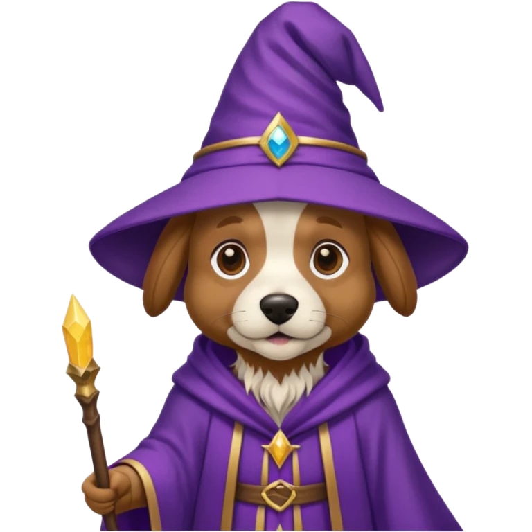 Dog wizard emoji