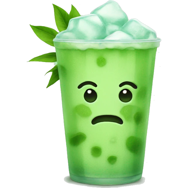 Iced matcha  emoji