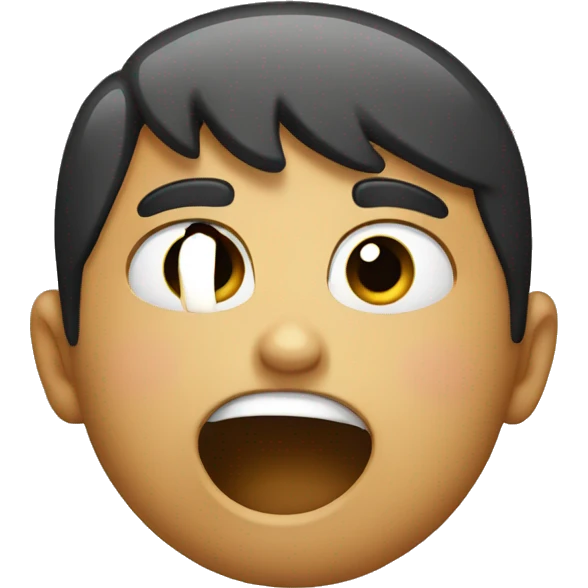 an emoji choking itself  emoji