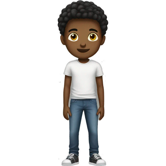 white teenager boy full body emoji