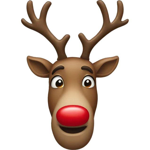 Red Nosed Reindeer emoji