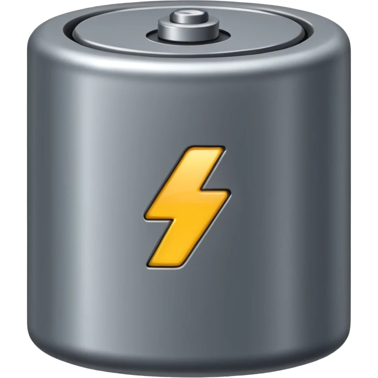 realistic big battery emoji