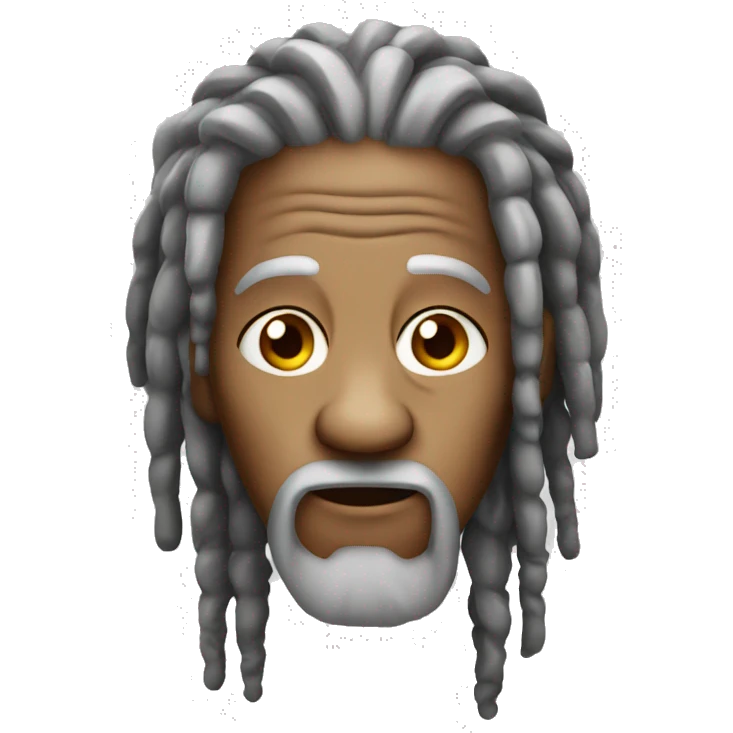 Old man with dreads emoji