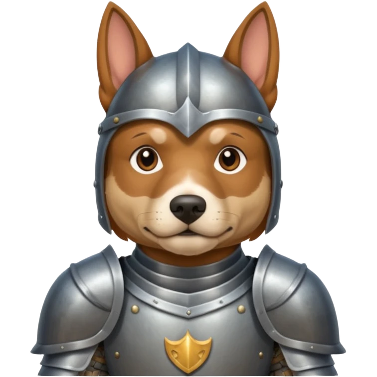 dog knight portrait emoji
