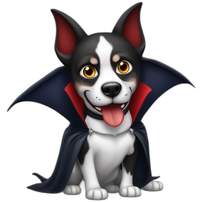 Vampire avec chien emoji