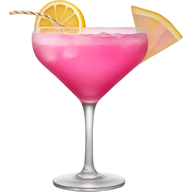 Pink cocktail  emoji