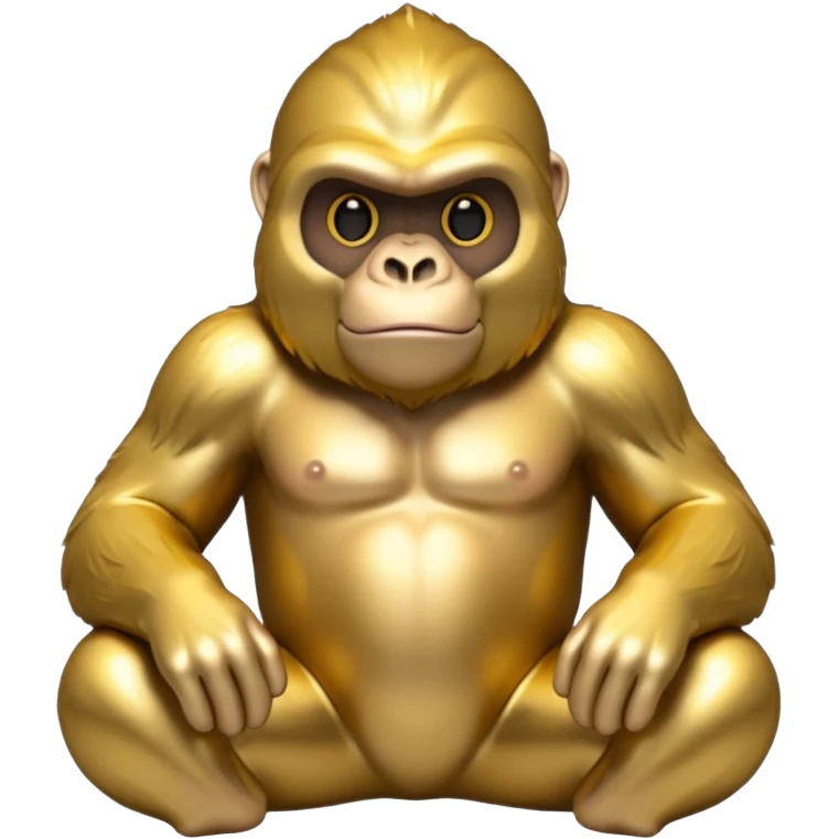 Gold gorilla emoji