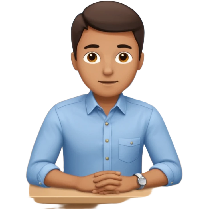 Man in work office emoji