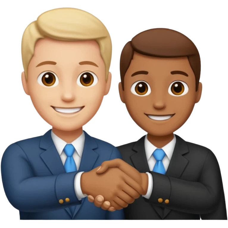 Dos personas dandose la mano  emoji