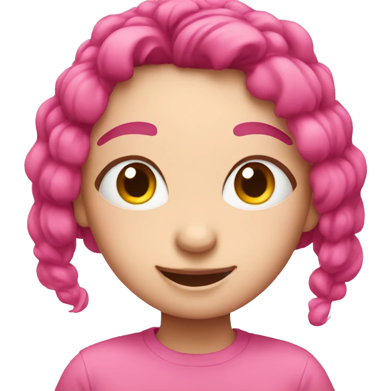 Cute pink emoji emoji