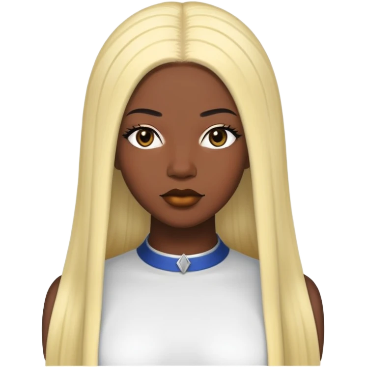 40 inch straight middle part buss down with extra density no edges emoji