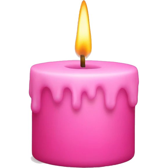 pink candle emoji