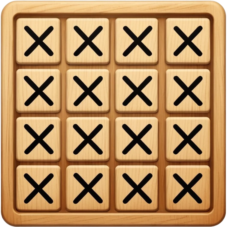 tic tac toe square 3 squares by 3 squares  emoji