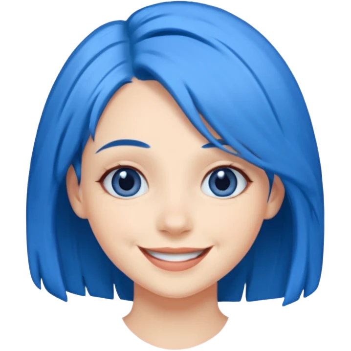 joy inside out blue hair emoji