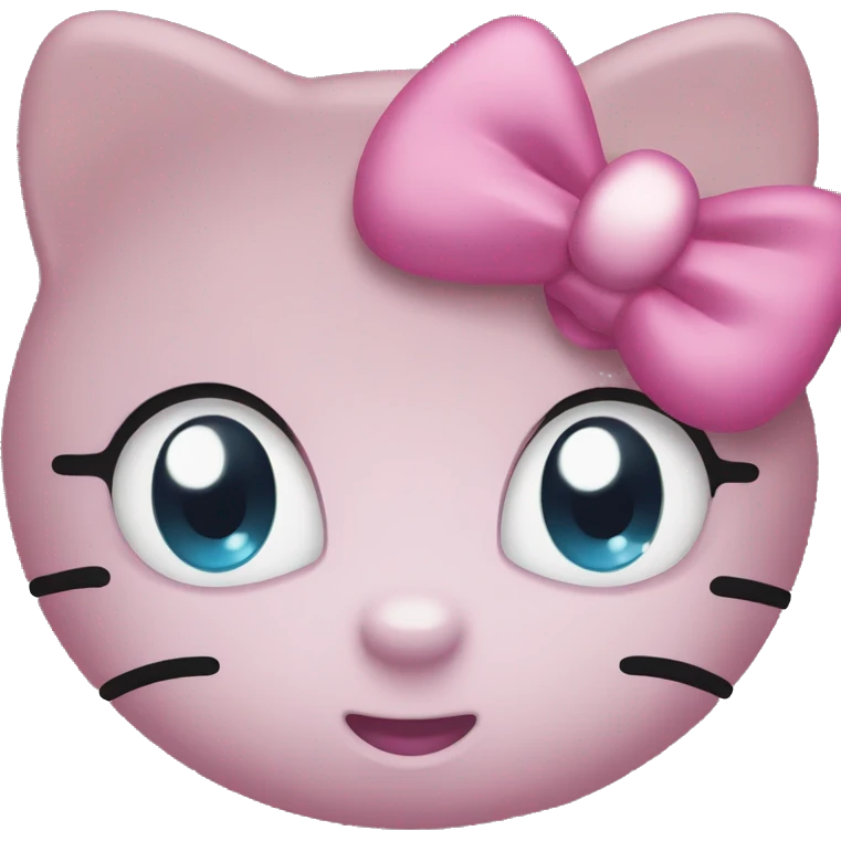 Hello kitty with watery eyes  emoji